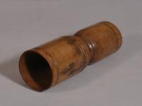 S/3539 Antique Treen 19th Century Sycamore Double Measure