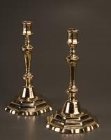 18th Century Brass Candlesticks