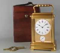 Drocourt Giant Grande-sonnerie carriage clock with box