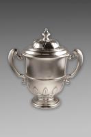 Comyns Sterling Silver Two Handled Trophy Cup and Cover