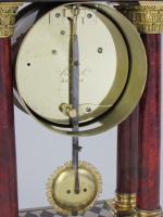 Viner London Tortoiseshell Fusee Mantel Clock backplate