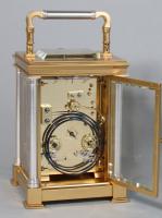 Delépine-Barrois striking carriage clock backplate