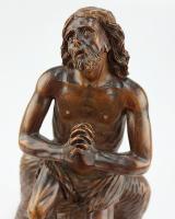 A boxwood sculpture of ‘Ecce Homo’. German, mid 17th century