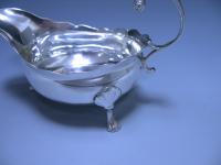 Isaac Cookson Newcastle silver sauceboat 1752