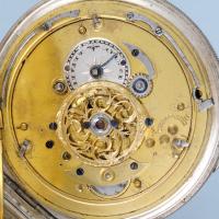 Skeletonised Swiss Quarter Repeating Automaton Pocket Watch