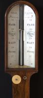 Francis West - London. 19th Century rosewood Stick Barometer. c1835