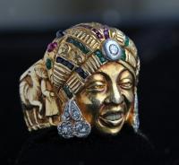 FRENCH MOROCCAN Fabulous Portrait Ring