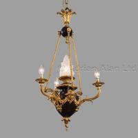 A Louis XVI Style Gilt and Patinated Bronze Four-Light Chandelier ©AdrianAlanLtd