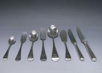 George Adams silver flatware set cutlery service 1879/80