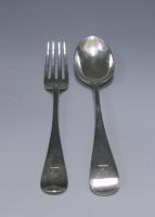 George Adams silver flatware set cutlery service 1879/80