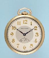 Gilt Waltham Secometer Pocket Watch