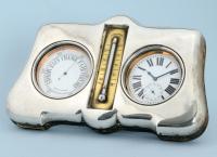Watch, Barometer and Thermometer Desk Set