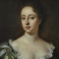 Oil on canvas portrait of a lady in the manner of John Riley