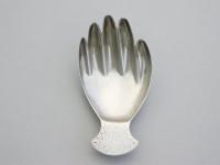 George III Silver 'Hand' Caddy Spoon