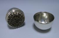 A George III Antique Sterling Silver Egg Shaped Nutmeg Grater