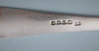 VICTORIAN Sterling Silver Old English Serving Fork by Thomas Wallis II. London 1807
