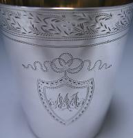 Bateman Georgian silver beaker 1794 Ollivant