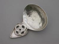 George V Arts and Crafts Style Silver Caddy Spoon