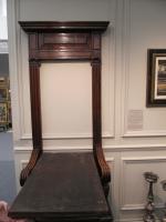 16th Century Second Renaissance walnut Cathedra Throne chair with secret catch