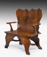 Rare Mahogany Settee - Bench of the William Kent Period