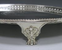 Pair of Antique Silver Salvers Hannam and Crouch 1784