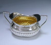 Bachelor silver tea service set 1904 W H Lyde