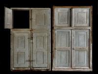 Pair of 17th century Flemish windows ironwork shutter