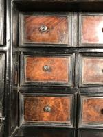 A mid-17th century, Flemish, Ebonised & Tortoishell Table Cabinet