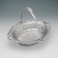 A George II Antique Irish Silver Cake Basket