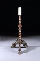 Torchere or Candlestand, 17th Century, Italian, Baroque, Walnut, Floor-Standing