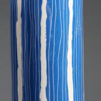 A Pair of Blue and White Studio Pottery Vases