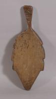 S/3570 Antique Treen 19th Century Sycamore Herb Chopping Board