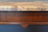 George II mahogany marble top side table