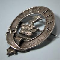 EVANS English or Welsh Antique Silver Clan Badge. Circa 1880