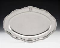 FREDERICK KANDLER. An unusual George III Salmon Dish made in London in 1776 by Frederick Kandler.