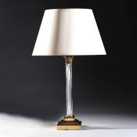 A Glass Column Lamp