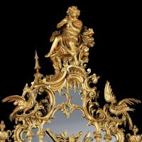 George III Style Carved Giltwood Mirror