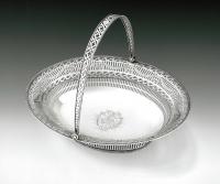 An extremely fine George III Neo Classical Bread Basket made in Sheffield in 1777 by Richard Morton
