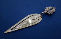 Edwardian Silver 'Crowned 1902' Bookmark
