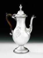 HESTER BATEMAN. An extremely fine & rare George III Coffee Pot made in London in 178O by Hester Bateman