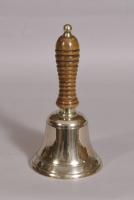 S/3598 Antique 19th Century Brass School Bell