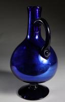 A 19th Century Cobalt Blue Glass Vessel as a Lamp