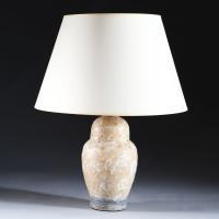 An Early 20th Century French Pottery Lamp