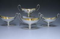 A Set of Four George III Antique Silver Salts