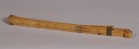 S/3602 Antique Treen 19th Century Boxwood Foot Rule