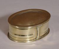 S/3609 Antique 19th Century Brass Box