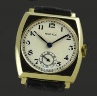 Rolex, Gold, Art Deco Tonneau Wristwatch 1937