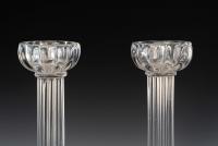 Pair of Seguso candlesticks by John Loring of Tiffany & co.