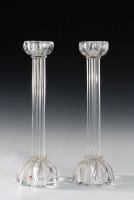 Pair of Seguso candlesticks by John Loring of Tiffany & co