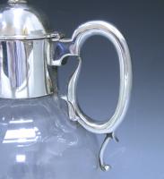 Victorian silver claret jug Slater and Holland 1897